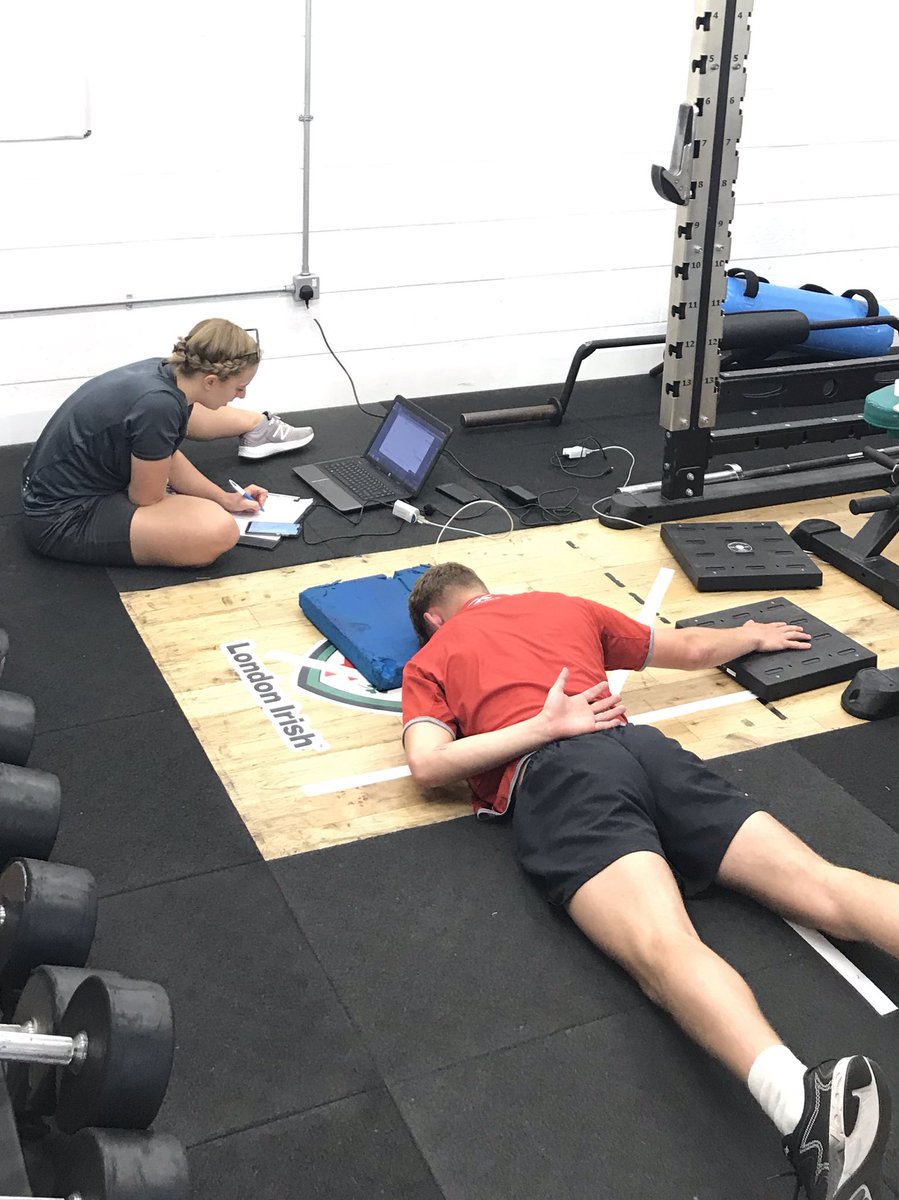 London irish U18 Academy pre season profiling