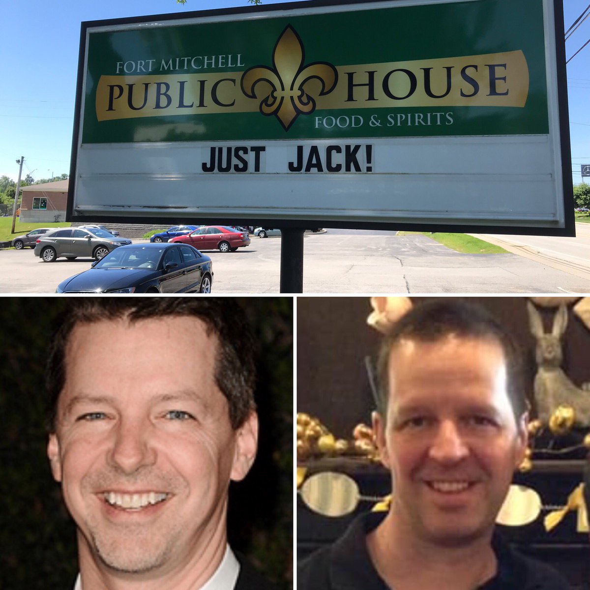 fortmitchellpub's tweet photo. @SeanHayes happy birthday from your doppelgänger at Fort Mitchell Public House! https://t.co/kC0JM5EA1u