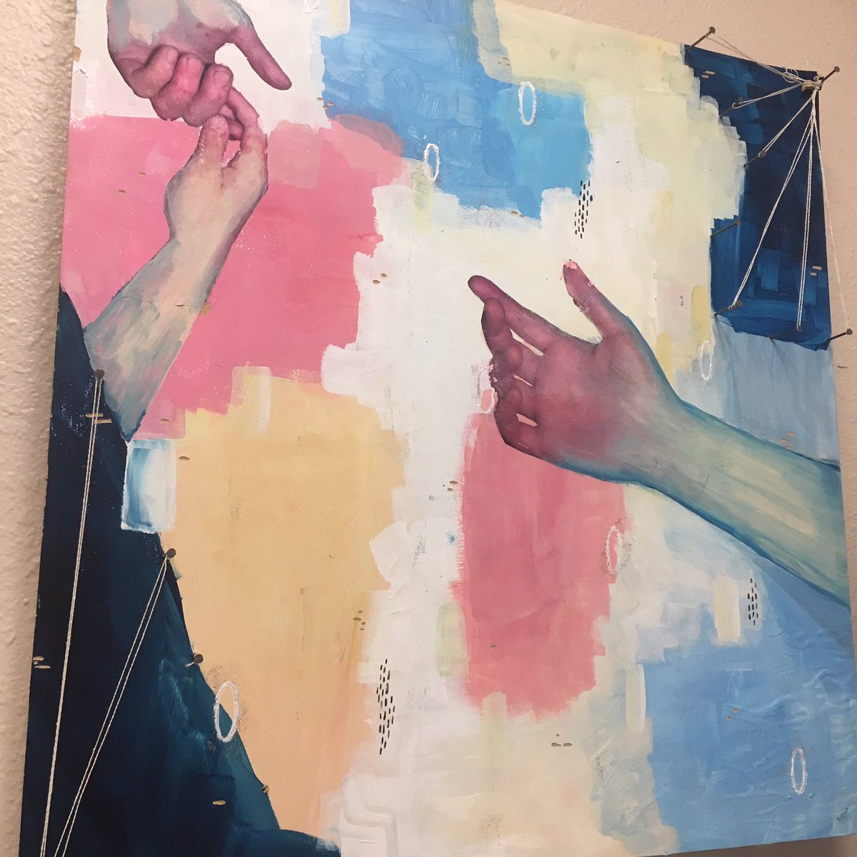 SandiaPrep's tweet photo. We love the art found around campus! Do you know where this piece is currently displayed? #SandiaPrep https://t.co/BX8W4yGR4G