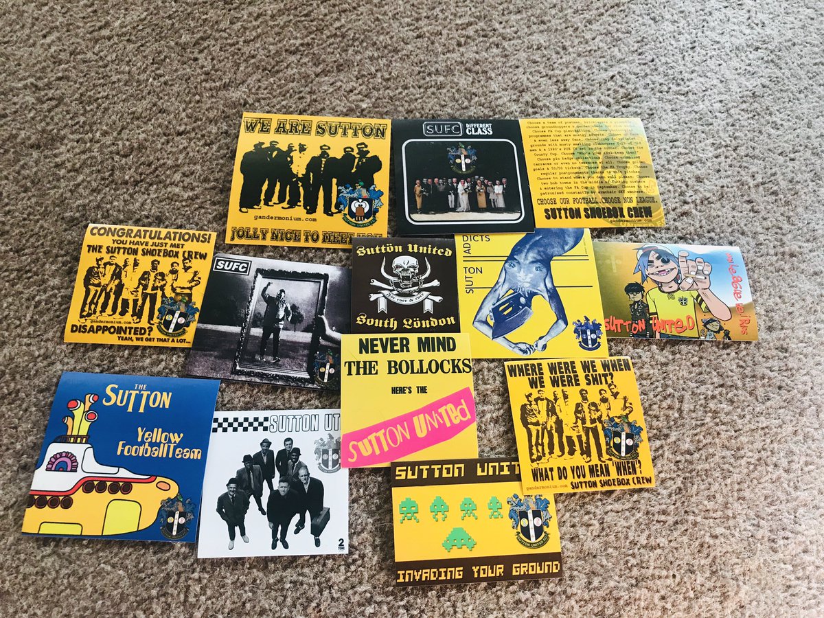 CTLFooty's tweet image. Finally sorted out all the @suttonunited stickers, thankyou @Gandermonium 🏆👋🏼

#AmberAndProud #RealPathway #SuttonUnited