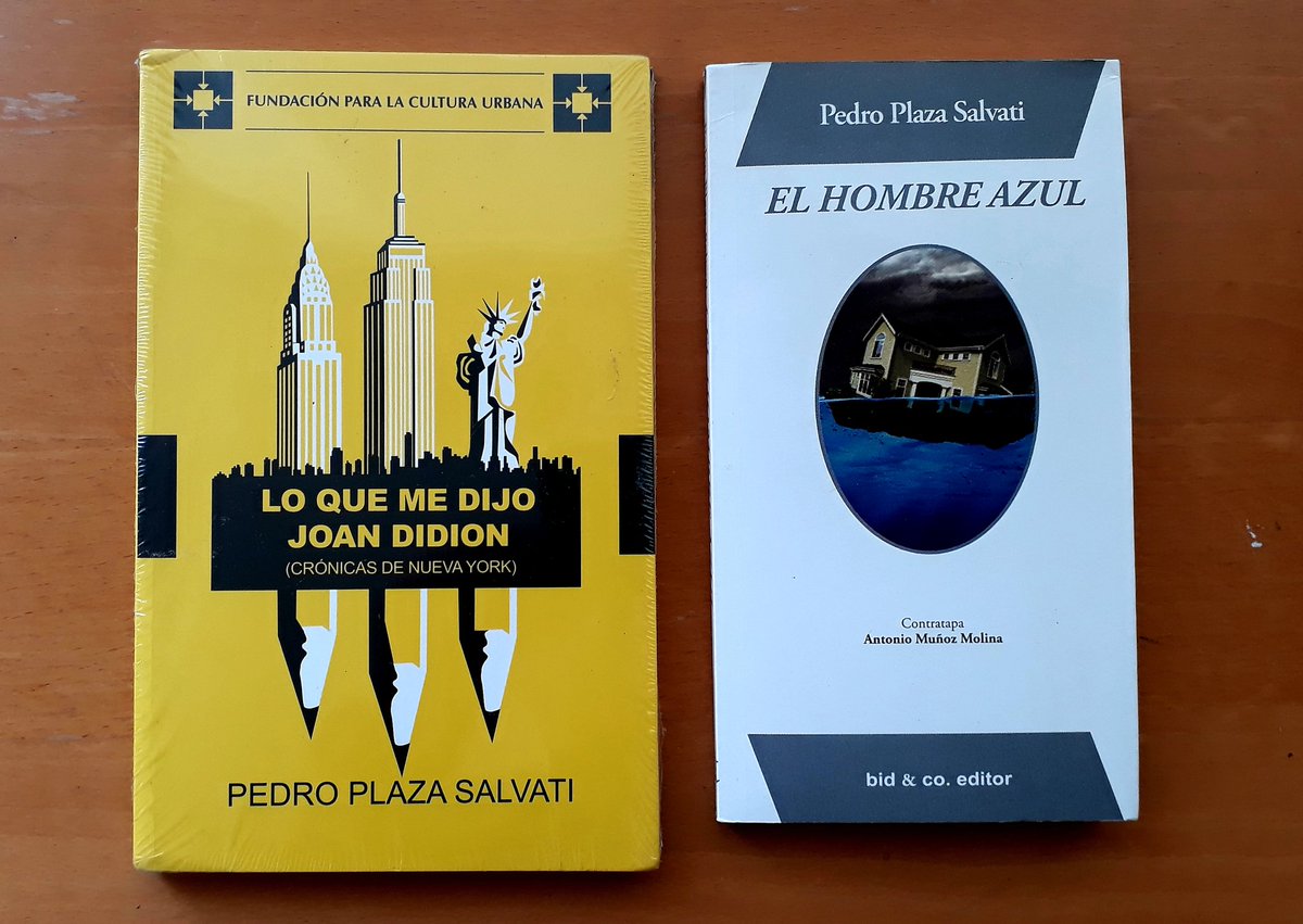 Disponibles a la venta en <a href="/LataPeinada/">Lata Peinada</a>, la única librería de Barcelona especializada en literatura latinoamericana: #LoquemedijoJoanDidion <a href="/CulturaUrbana/">Cultura Urbana</a> (crónicas de Nueva York) y #Elhombreazul <a href="/bidandco/">bid & co. editor</a> (novela).
#Literaturavenezolana