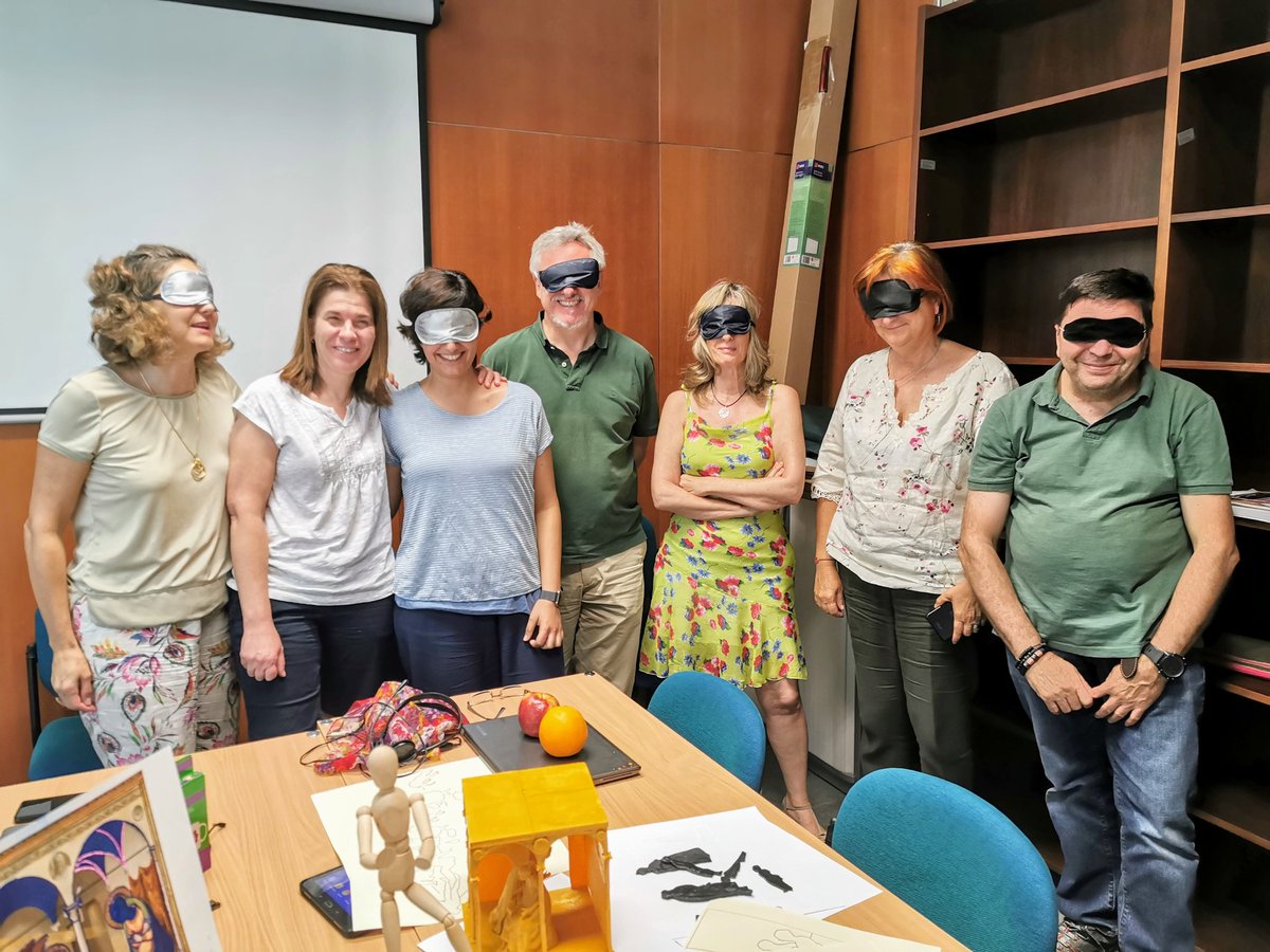 asanchezelvira's tweet photo. #Inadoc @musacces Reunión de fin de proyecto en formato de taller experiencial  @cova_rodrigo @a_gserrano @msantamariauned @frigopons Luís Miguel de Frutos Alicia Lara y @asanchezelvira https://t.co/I4yfDNNEbB