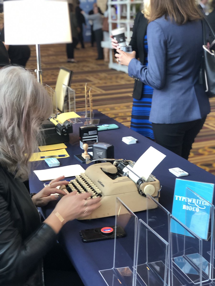 SmartMtgsJT's tweet photo. Check out the #TypewriterRodeo at the @dallasdelivers activation at #PCMAEC https://t.co/1of4L71YVm