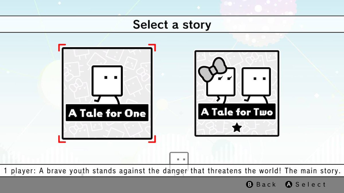 ArnellragasA's tweet photo. A Tale for One. #BoxBoyBoxGirl #ATaleforOne #NintendoSwitch 

Back with more puzzle fun with BOXBOY! + BOXGIRL! We'll be playing "A Tale for One" this time around. Will it be tougher as a solo box or will it be easier? We shall see. Come join the fun. 

https://t.co/xkKyTn2c1F https://t.co/cbIeQRSU0r