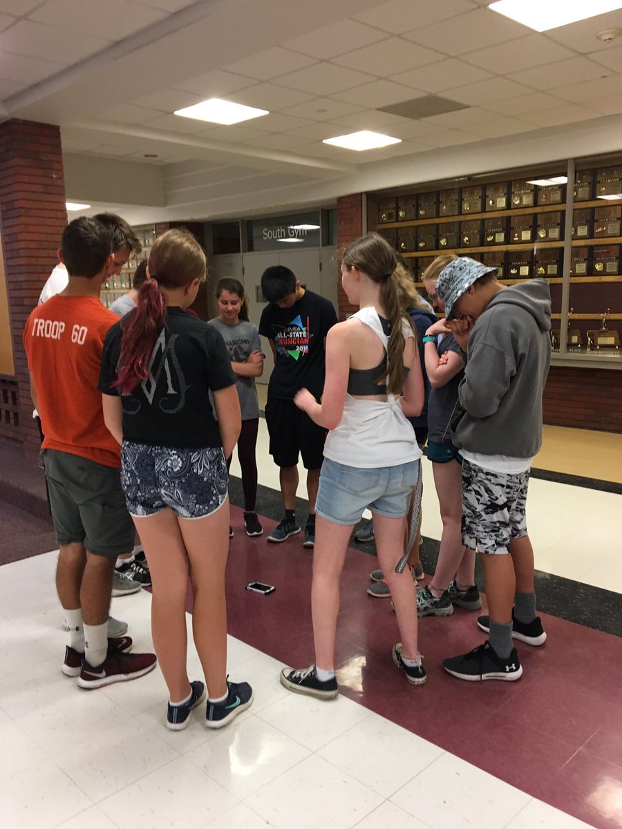 SectionClarinet's tweet photo. There may or may not have been a cult circle at Wednesday’s Game Day today... https://t.co/9hRlCvMYUb