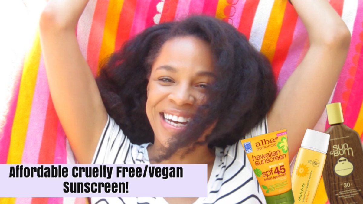 hey_kimberlee's tweet photo. New video today because why not!?! Here’s a #thumbnailpreview! 
Summer’s heating up so of course I want to share my AFFORDABLE cruelty free/vegan sunscreen options‼️ 
⏰Today 6pm! #smallyoutube #smallyoutuber #suncare #retweet
Make sure you’re subscribed: https://t.co/kfgFldw4vS https://t.co/rIdoKzo32w