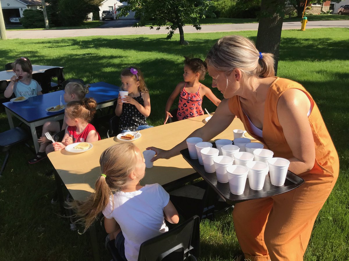shuttsjo's tweet photo. Pancake breakfast followed by Canada Day festivities! It was an amazing day ⁦@ColborneSchool⁩! #yummyfood #kprisAwesome https://t.co/8p9AsgQifK
