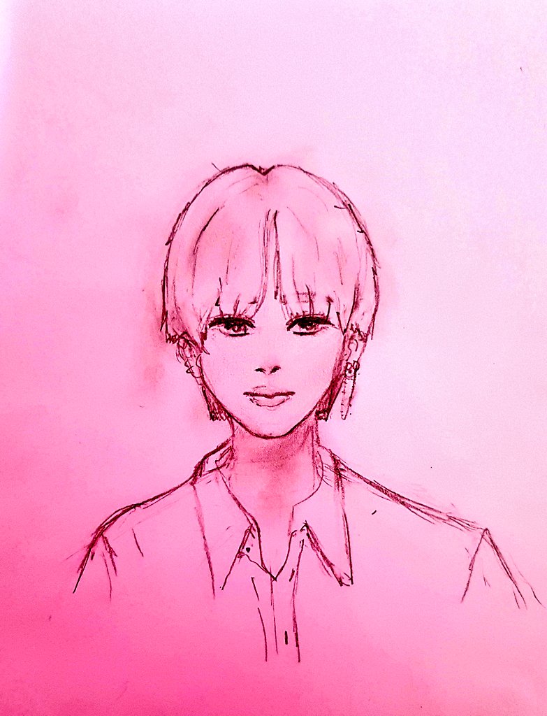 LivingMyLife234's tweet photo. Diddnt attend to make it look like jimin but it kinda does what do you think? #BTS #JIMIN #Drawing https://t.co/9R4SNE4Uzx
