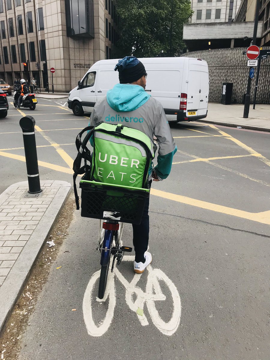 OBurdall's tweet photo. Why do I have a strange feeling that the Uber Eats guy is now in the box? https://t.co/WcqvpZ893g