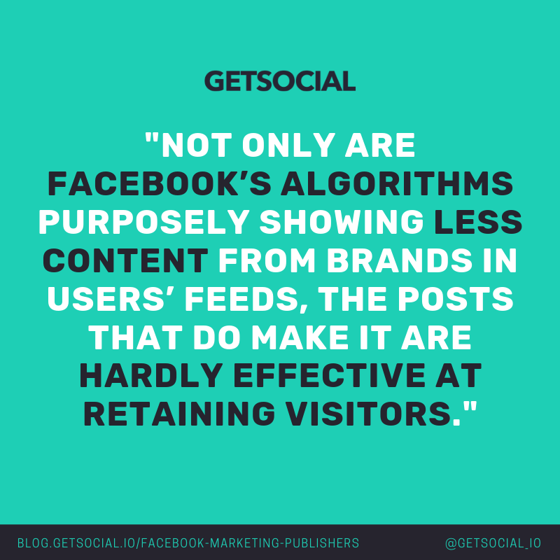 The downfall of Facebook's reliability for brands is something we've all heard before, especially in the digital news industry. How can publishers thrive with low results on this social channel? ➡️ blog.getsocial.io/facebook-marke…