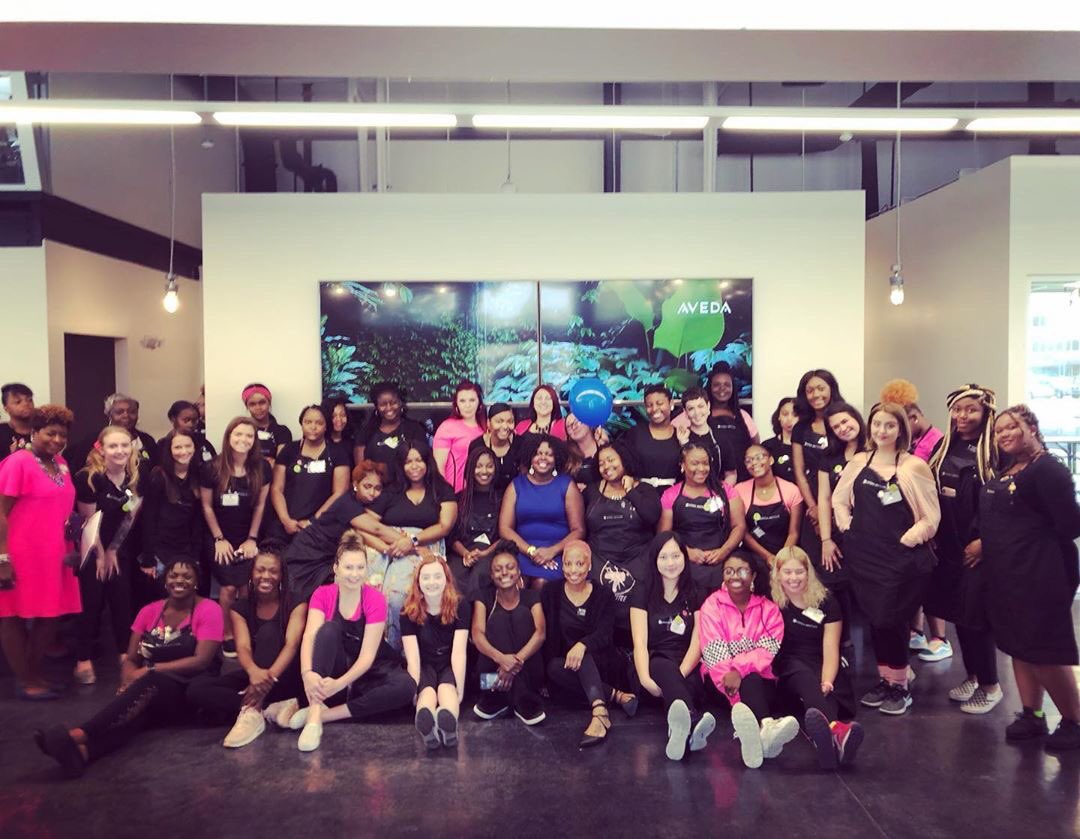 NVisionsPR's tweet photo. @NVisionsPR CEO @nnwilson had a great time discussing personal branding with cosmetology students at Aveda Institute of Baton Rouge. #PRThatPropels #publicrelations #branding #marketing #Cosmetology https://t.co/ThVVzb30kf