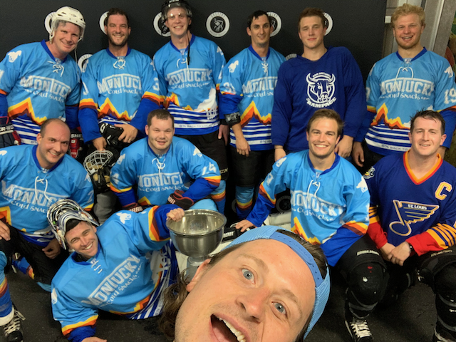 Our <a href="/MTKYColdSnacks/">Montucky Cold Snacks</a> hockey team snagged a beer league championship earlier this week! #ColdSnackHockey #DontBeAJerk 🏒🥅🏆🍻