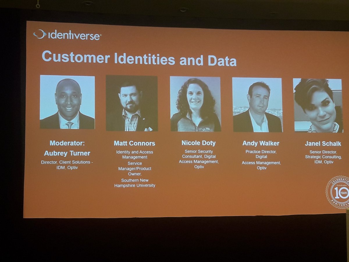 Customer identities and data #Identiverse2019