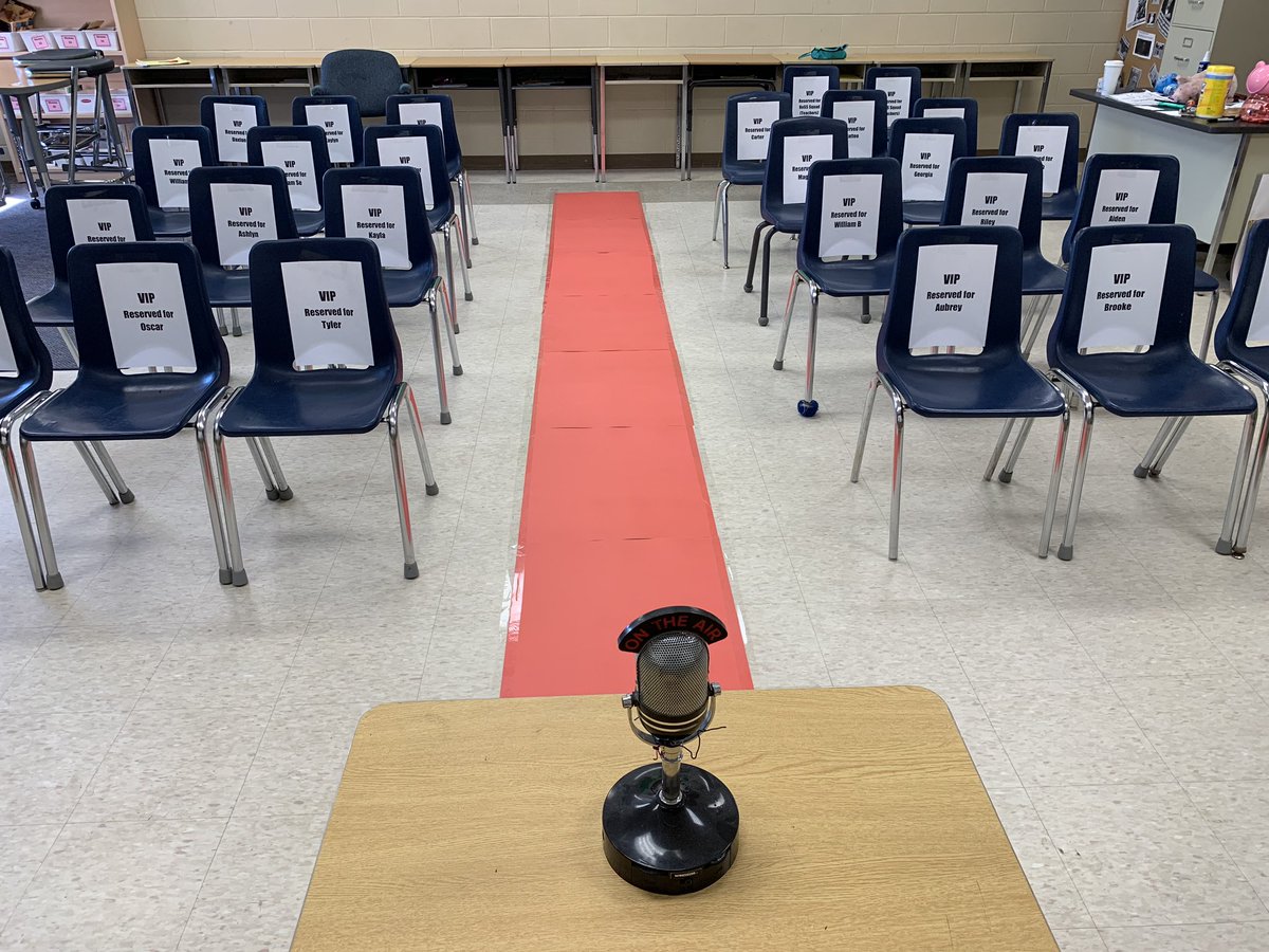 MlleLubert's tweet photo. Sneak peek of our set up for the big award show tomorrow! Move over Academy Awards... https://t.co/spjiXQVfyh