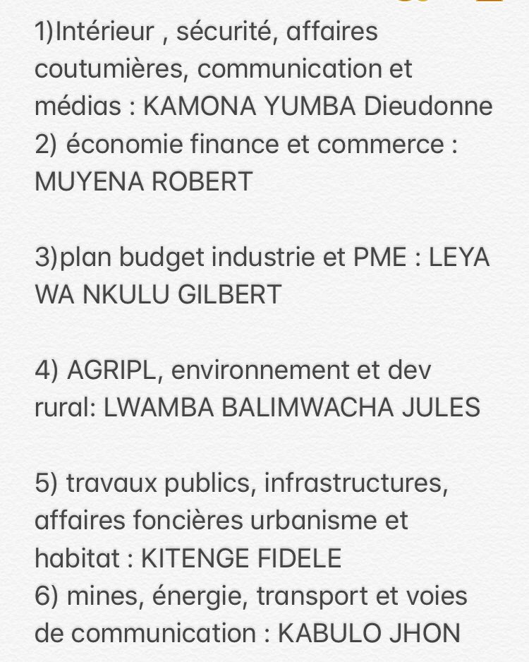 Tanganyikainfo's tweet photo. 🚨 première partie du gouvernement provincial du #Tanganyika @LutherBisongo @StanysBujakera @Za_IRDC @Sylvamabanga5 @radiookapi @kilulasteve @FActiviste @7sur7_cd @ErickMasudi  suite dans un instant, nous sommes en direct! https://t.co/uihkquE5I9