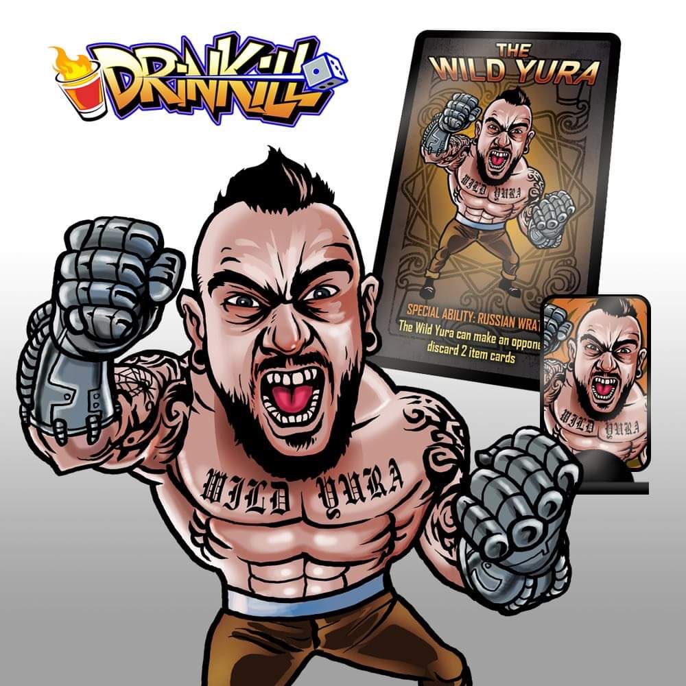 drink2kill's tweet photo. CAUTION! You should all tremble when you see this guy! 😦
The Russian wrath, the dominator of Vodka, the booze machine...THE WILD YURA! 🔥🍾🔥

One of a kind, created for backer #42: Yuri Bikhman. https://t.co/OQO6ItGLMx