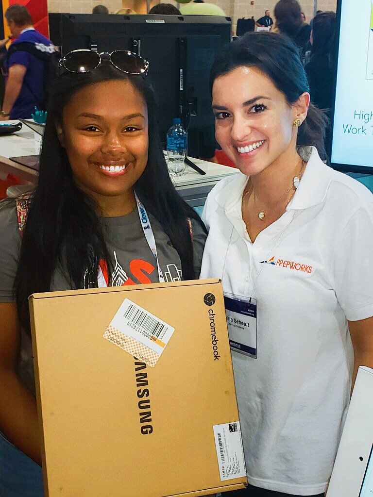PREPWORKS's tweet image. We could not end our last day at #ISTE19 without announcing our 1ST Prize Winner. 🏆 Congratulations to teacher Jontane Smith from Yates Elementary School from @FCPSKY! We can't wait for you to try your new #PREPWORKS classroom kit and Chromebook.