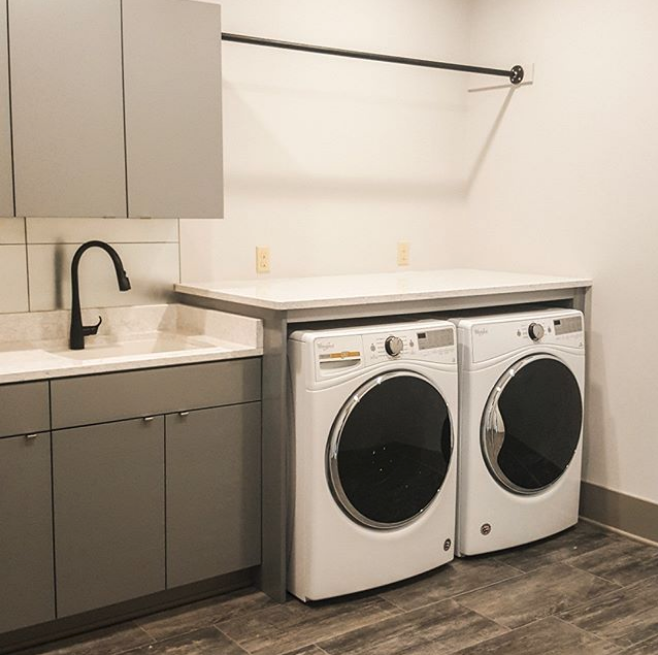 lemelhomes's tweet photo. Q: Utilitarian utopia or just another well-designed laundry room artfully constructed by Lemel Homes?
A: Yes.

#buildersoftwitter #newhomeconstruction #builders #interiordesign #laundryroom #laundryroomdesign #wisconsinhomebuilder #houzz https://t.co/pQCCdggP4K