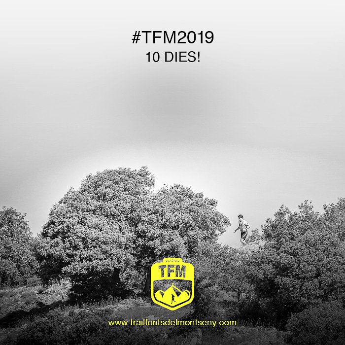 TrailMontseny's tweet photo. 10 DIES PEL #TFM2019!!
Ja som casi 900... Així que tindrem altra vegada la plaça a rebentar! 💥💪🙌 
Inscripcions obertes fins dimecres 3 de juliol

V TRAIL FONTS DEL MONTSENY
2,7K · 9K · 19K · 29K
6 JUL 2019 
Viladrau (Girona)
https://t.co/fnSMP65OyM
Ens veiem molt aviat! https://t.co/XIzncFuWKZ