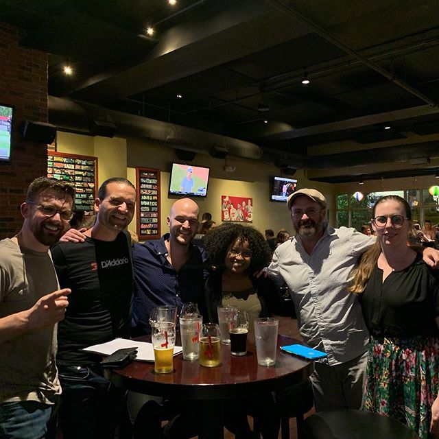 Good times at the <a href="/isb_world/">ISB World Office</a> convention with Gary Upton, Trevor Jones, Patricia Weitzel, Adam Booker, and Kate Jones - all past @contrabassconversations  guests! 😊🎶 #isb2019 #doublebass <a href="/uptonbass/">Gary Upton Bass</a> @daddarioorchestral ift.tt/2NcoMPl