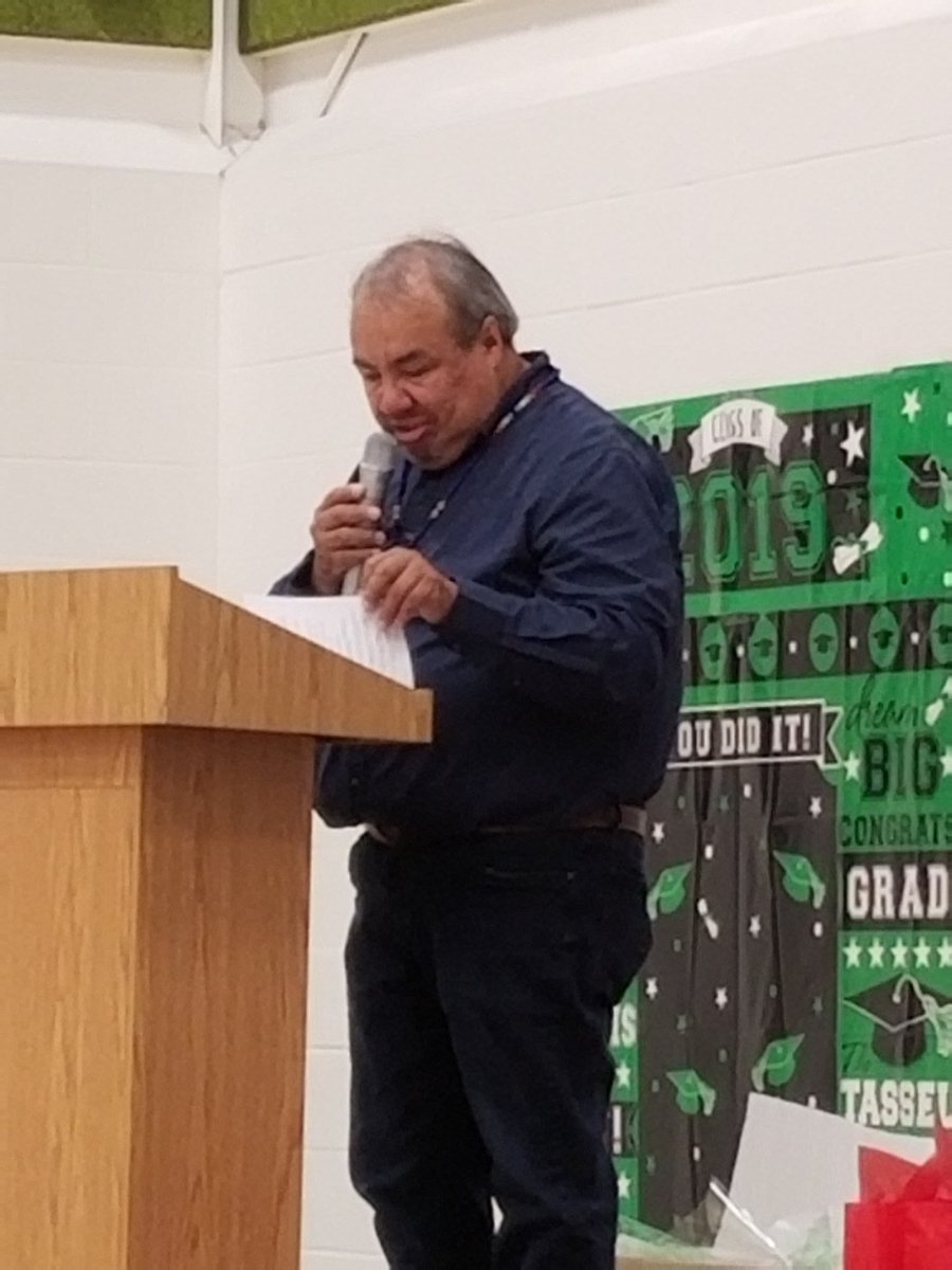 ItLyle's tweet photo. WCNS Graduation Day.  Wasaho Cree Nation.  @KOBoardofEd  # movingeducationforward https://t.co/NtU8GHDypI