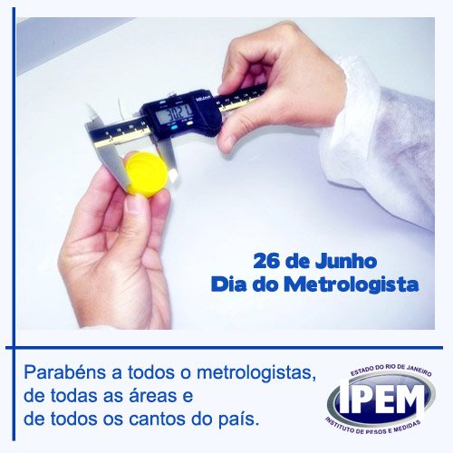 IPEMRIO's tweet photo. Nesta data, o IPEM-RJ gostaria de parabenizar todos os metrologistas que se dedicam a uma profissão ativamente presente em várias áreas da vida de todos os cidadãos. 

Parabéns metrologistas! 

Esses são os votos e reconhecimento do IPEM-RJ.

#ipemrj #diadometrologista https://t.co/yEzWaBg1j0