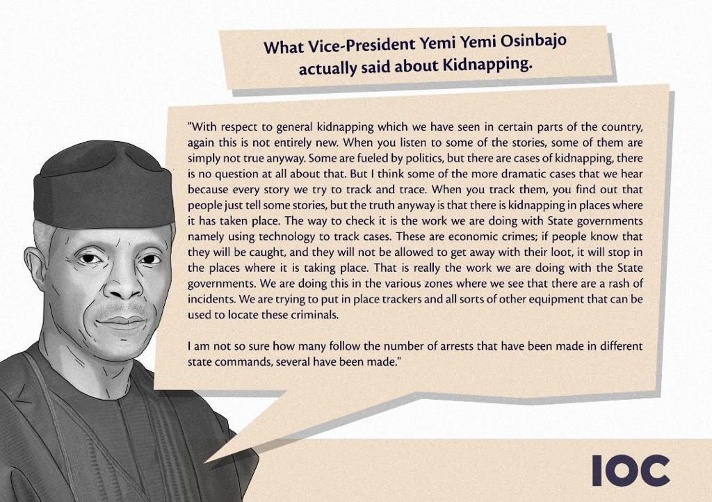 CitizenOyelakin's tweet photo. Don't get it twisted, @ProfOsinbajo is not a man with cheap talk and can never be blackmailed by cheap propaganda of online wailers.
The people's VP is determined to do the best at all time for God and for Nigeria. 👇👇👇👇
#NextLevelGovernance https://t.co/h9ETkBuB6H