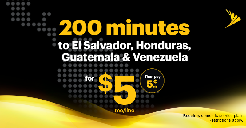tmobilenews's tweet photo. Sprint Offers Simple and Affordable International Calling to Colombia, El Salvador, Honduras, Guatemala and Venezuela https://t.co/rhk9u72aF2 https://t.co/CsKp9kL8wX