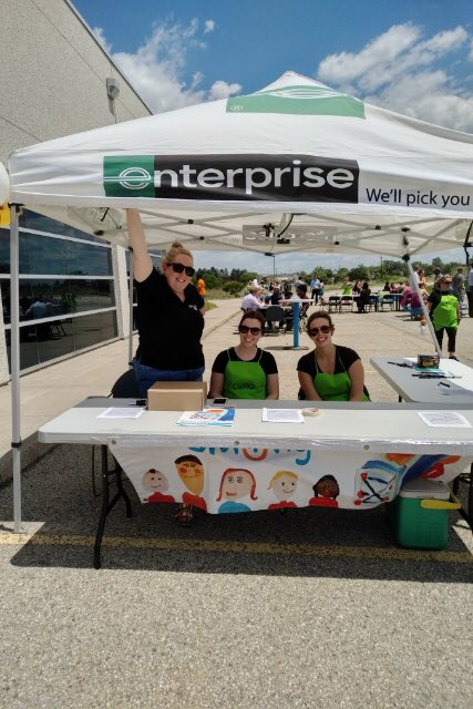 SendemSmiling's tweet photo. Thanks so much ⁦@OTIP_Insurance⁩   @enterprise for hosting a great bbq today CURO team in support of SOS! 12 years of #LunchTimeSmiles! 🍔🎒🥰#kwawesome #FirstDaySmiles #GreatNeighbours #DoYouSeeTheSOSTshirt https://t.co/4afEbnfvXT