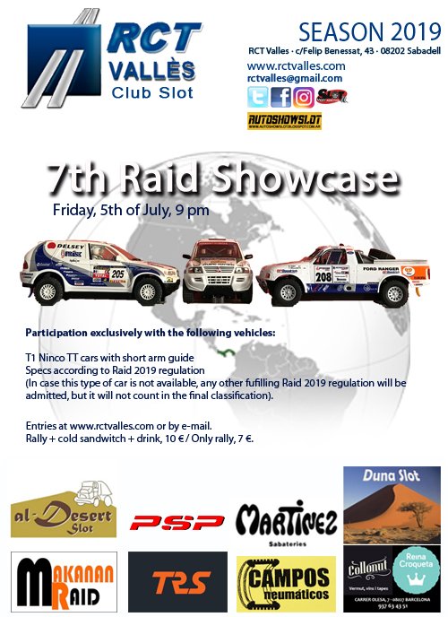 RCT_Valles's tweet photo. Next race. Entries available at https://t.co/QUlffsvCAr
#raidslot https://t.co/ES05ywPuop