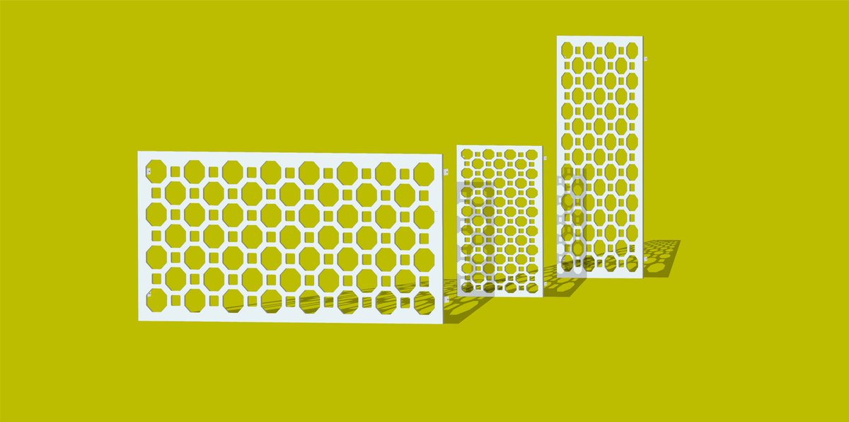 DesignMetalC's tweet image. Mock up of our “New York” pattern.⚜️Great for wall panels, decorative areas,screening...and more! .
.
For further questions or our service for the designing/engineering of custom panels...You can contact us through here or our email: support@designmetalcreations.com
#architecture