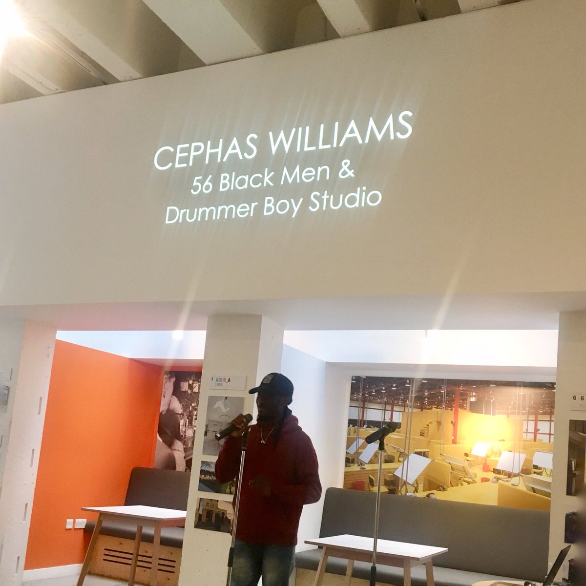 Paradigm_NetUK's tweet photo. And now onto our third & final speaker @CephasWilliams giving us a closer insight into his journey & the importance of engaging with the environment around us through his interesting anecdotes of place & how it’s affected his view on #arch #ParadigmNETWORK #alternativearchitect https://t.co/ASwrfE31ht
