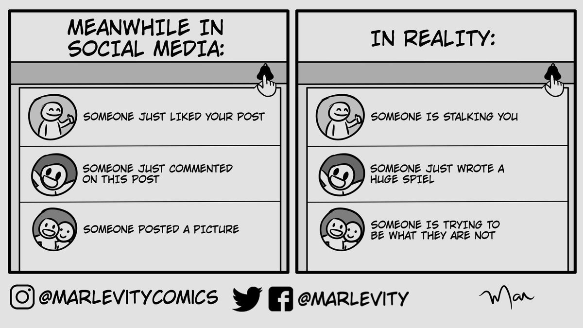 marlevity's tweet photo. #social #socialmedia #comic #comics #webcomic #webcomics #fun #funny #lol #marlevity #fake #stalker https://t.co/QUh38dihJE
