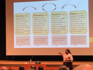SandraTravers1's tweet photo. We need to have difficult conversations, actively listen and build empathy! "What are you doing for yourself to help you do for others?" Thank you for your wise words, Dr. Amante-Jackson! @ShrewsburyLearns @SPSMediaTech https://t.co/4HvDOmpZyQ