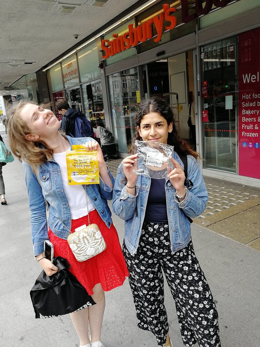 LizzietheDymond's tweet photo. Gave #OurPlasticFeedback today. Our friend overheard the staff member then call us weirdos as he walked off. I don't think this is the message you want to be giving over such a serious issue @sainsburys. https://t.co/kxWR8Z3g0H