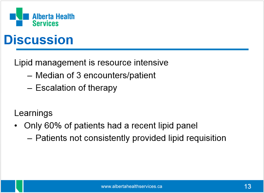 JoshuaRTorrance's tweet photo. Pawan Gill showing referral to pharmacist in cardiac rehab population causes appreciable decreases in LDL. Can be resource intensive, with multiple pharmacist follow-ups to titrate therapy. @cshp_ab #cshpab #TwitterRx https://t.co/kuUJgFIctq
