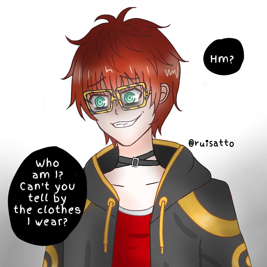 ruisatto's tweet photo. "Who else do you think I am?"
.
.
.
#Mysticmessenger #mysme707 #mysmesaeyoung #saeran #Saeranchoi #mysmesaeran #mysmeunknown #lucielchoi #saeyoungchoi #FANART #artistoninstagram #Artist #artwork #707mysticmessenger #unknownmysticmessenger https://t.co/BjsmBbm05I