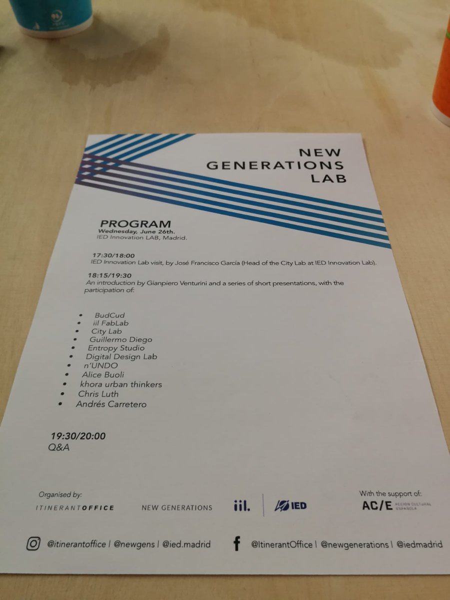 Hoy hemos presentado Khora en el #NewGenerationsLab en el #IEDinnovationlab contando cómo trabajamos con las ciudades combinando creatividad e innovación para codiseñar soluciones novedosas a sus retos