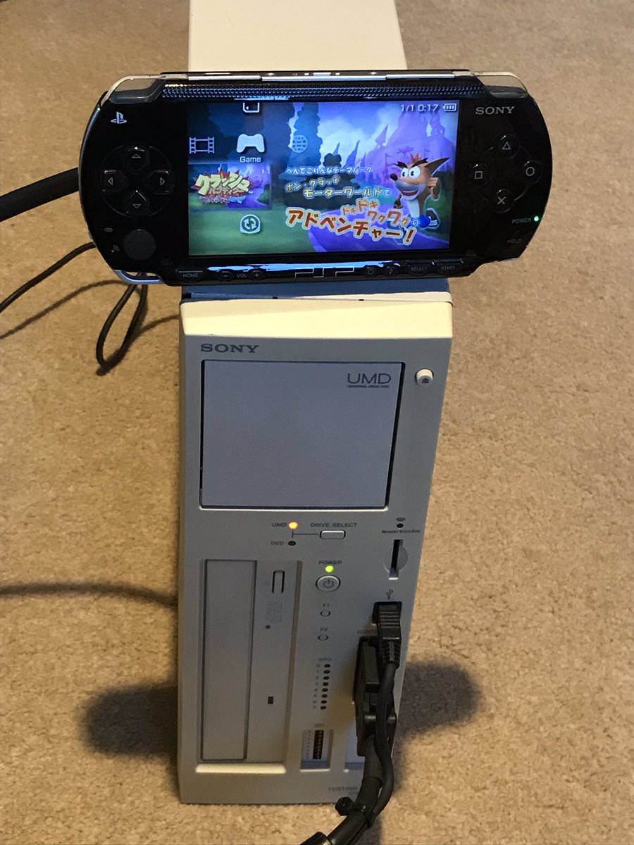 alan hammerton twitterissa i managed to track down a power supply for my psp dev and test tools happy to report they are filly working now to try and find a dev