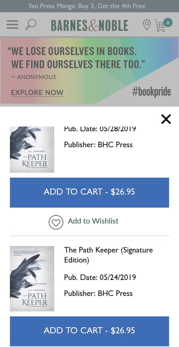NJSimmondsbooks's tweet photo. ** EXCITING NEWS **
USA readers: B&N are carrying exclusive signature paperback editions of #thepathkeeper
UK readers: I can't wait to see you at @yalc_uk (I'll be at the @BHCPressBooks stand). Look out for SON OF SECRETS ARC news AND cover reveal end of July!
😍😍😍😍😍😍😍 https://t.co/VFVHVTxmOH