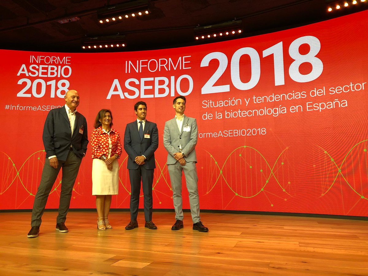 anapolalv's tweet photo. Hoy en la presentación del #InformeASEBIO2018 hemos enfatizado la importancia de políticas científicas ligadas a la #I+D+i y del valor de la #Biotecnología para el crecimiento económico y social. @asebio @merck_es @ionaro https://t.co/Sxn1AtZIgR
