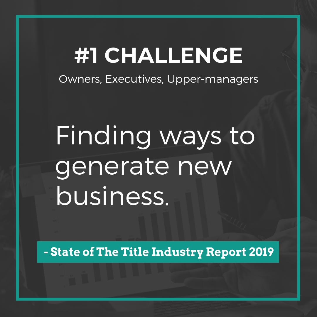 proplogix's tweet photo. Owners and CEOs of title companies said that finding ways to generate new business was their biggest hurdle. Want to learn more? Join us for our webinar on July 10th at 11am! https://t.co/zg6rIGoR26
#titleinsurance #titlecompany #titleagent #stateofthetitleindustry #survey #SOTI https://t.co/IiUn2lYY1w