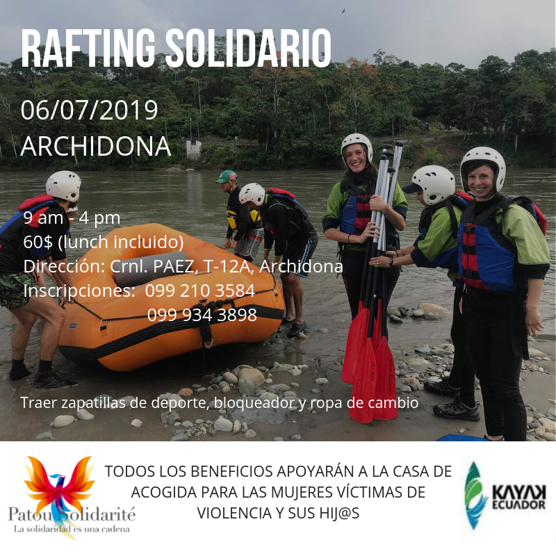 PatouSolidarite's tweet photo. 😀🌊🚣 [SEGUNDO RAFTING SOLIDARIO] 🚣‍🌊😀

¡El fin de semana 6 de Julio promete ser deportivo! 🚣‍🚣‍
¿Quieres adrenalina, conocer gente nueva, disfrutar tiempo con tus amig@s y familia ?

⏰ Te esperamos el 6 de Julio en Archidona desde las 9 am hasta las
4 pm 😀!! https://t.co/9xtz5ixxSo
