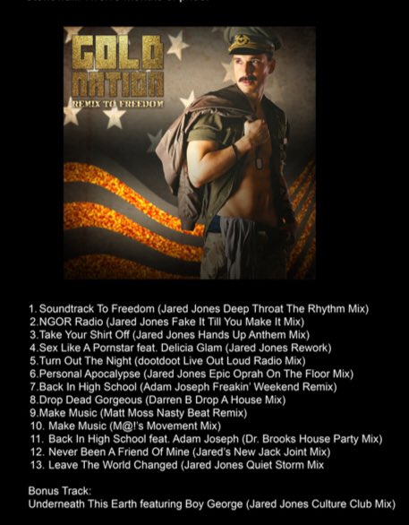 SirAriGold's tweet photo. The only #nonstop #pride #party #playlist you will ever need! #RemixToFreedom by @GoldNation. Featuring @SirAriGold @AdamJosephMusic @Deliciaglam and @BoyGeorge #Stonewall50 #WorldPrideNYC #prideallyearlong https://t.co/VNelsHUNsS