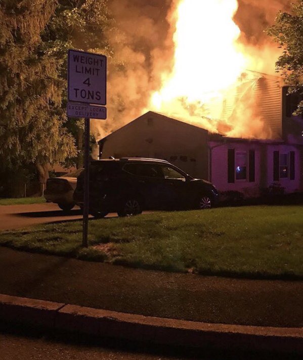 NYPDChiefPatrol's tweet image. P.O Thomas Gerlich of the 44 Pct. was on his way home from work when he saw this house on fire. Even though he was off-duty and had no protective equipment, he took action. He found an elderly woman inside and assisted her to safety. Thank you for your dedication to saving lives!