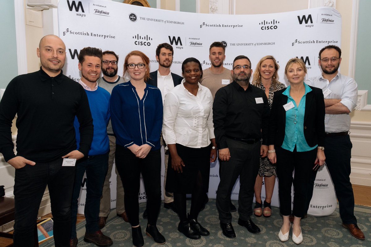 WayraUK's tweet photo. ⭐️ Introducing... The AI &amp; Blockchain Accelerator Cohort 2019! ⭐️ 

🥳 Welcome aboard to all of the fantastic new companies. Here’s to future success!

🤝 @CiscoUKI, @Cisco, @ScotEnt, @EdinburghUni, @TheDannyLes. https://t.co/j44tESpd1z