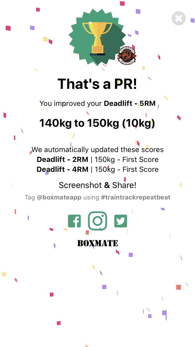 brackers31's tweet photo. Not a bad 3 days of training! #PR #Boxmate #traintrackrepeatbeat #CrossFitBuxton #ASAPfitness πͺπ»πππ»ββοΈ @BoxMateApp @CrossFitBuxton @FitnessAsap https://t.co/y1aYObzNeS