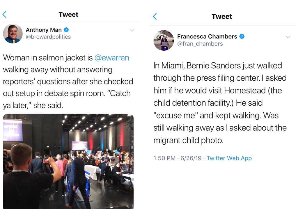 OurRev305's tweet photo. @fran_chambers So like, the same, but the folks who, we dunno, hate Jews or poor people or change or equality or justice or fear losing power or who knows what their problem is, will find fault with one of ‘em but not the other. #BernieInMiami #DebateNight #DebateWithBernie #MiamiDebate https://t.co/4WnXU0aLGg