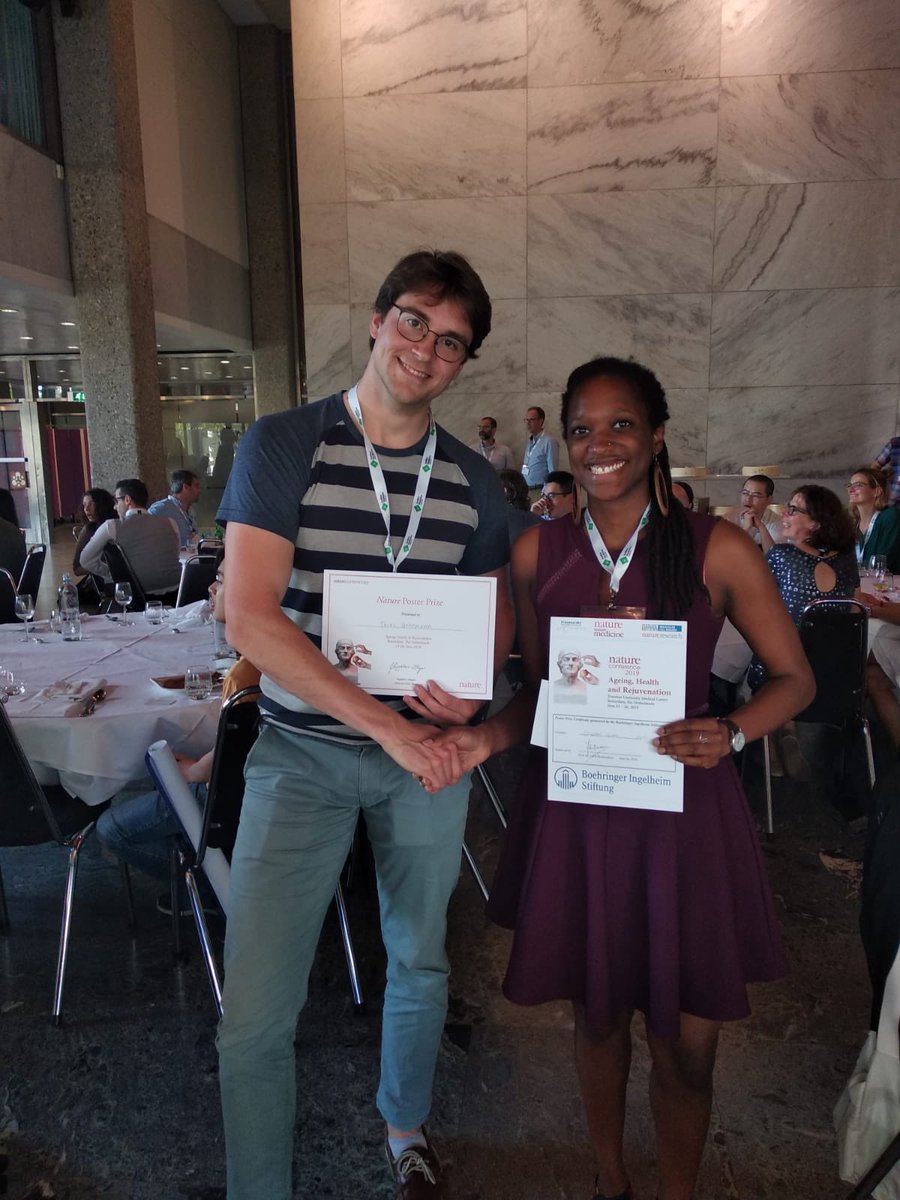 itscrystalgrant's tweet photo. My last conference of grad school and I ended up getting invited to give a mini poster talk then my poster won a prize!!!! Grad school can feel like taking a step forward then like 5 back, so itโs so nice to occasionally have a little win. #conferencehigh #gradschool #ageingNL19 https://t.co/vByDkLrFqW
