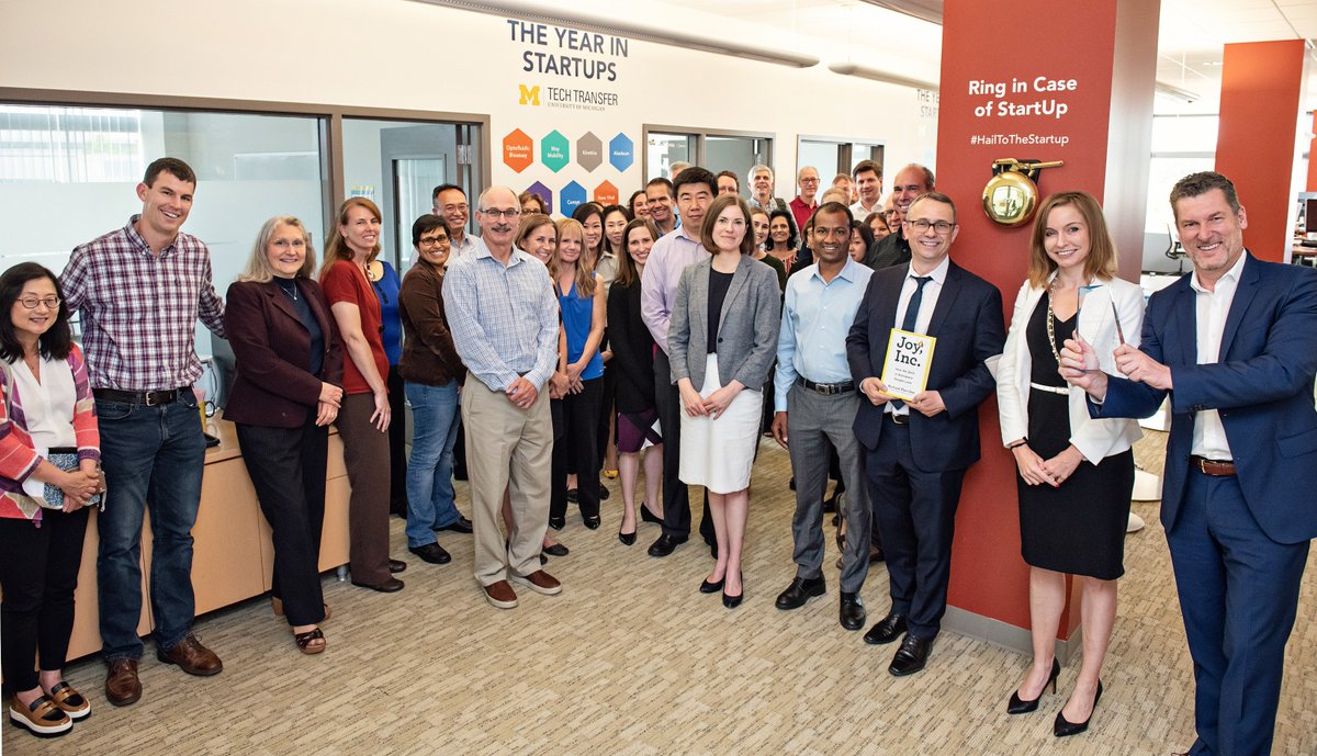 Innovation Partnerships (@innovpartner) on Twitter photo It's always great when our <a href="/UMich/">University of Michigan</a> startups visit <a href="/UMOTT/">Former U-M Office of Technology Transfer Name</a>. Here, <a href="/UMichRadOnc/">UMich Rad Onc</a>'s Mukesh Nyati and the founders of DGD Pharma tell us about their plans to bring a novel small molecule treatment for EGFR-TKI resistant cancers to market after ringing our startup bell #HailToTheStartup It's always great when our <a href="/UMich/">University of Michigan</a> startups visit <a href="/UMOTT/">Former U-M Office of Technology Transfer Name</a>. Here, <a href="/UMichRadOnc/">UMich Rad Onc</a>'s Mukesh Nyati and the founders of DGD Pharma tell us about their plans to bring a novel small molecule treatment for EGFR-TKI resistant cancers to market after ringing our startup bell #HailToTheStartup